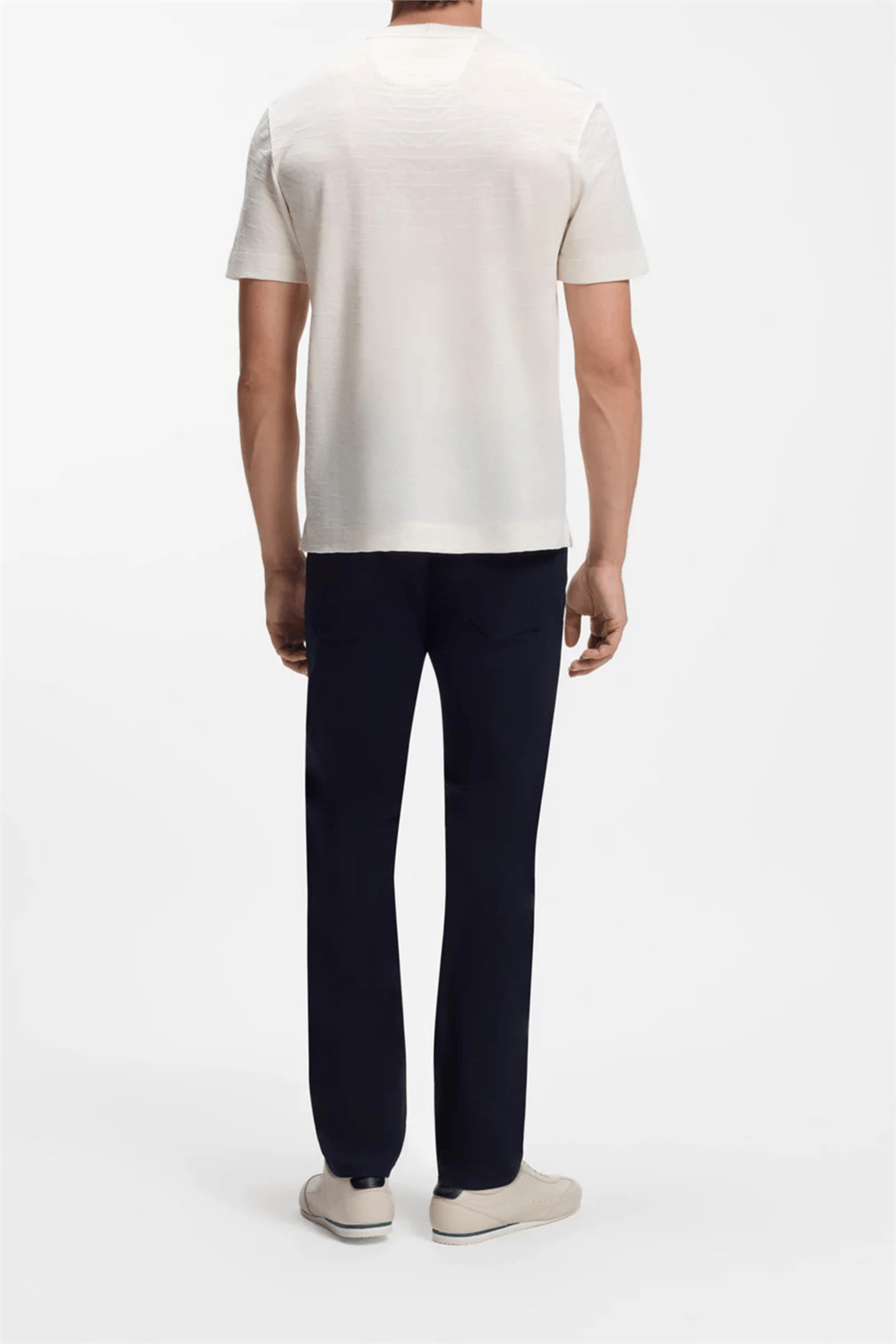 BOSS C Thompson 180 Am Erkek Bisiklet Yaka T-Shirt Beyaz