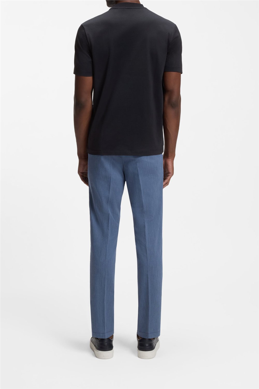 Boss C Thompson 41 Erkek Bisiklet Yaka T-Shirt Mavi