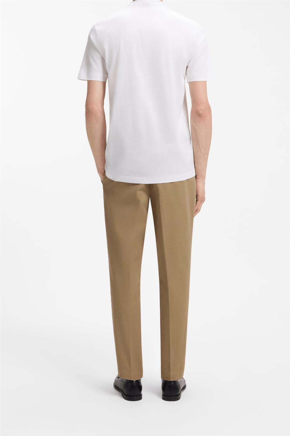 Boss C Thompson 41 Erkek Bisiklet Yaka T-Shirt Beyaz