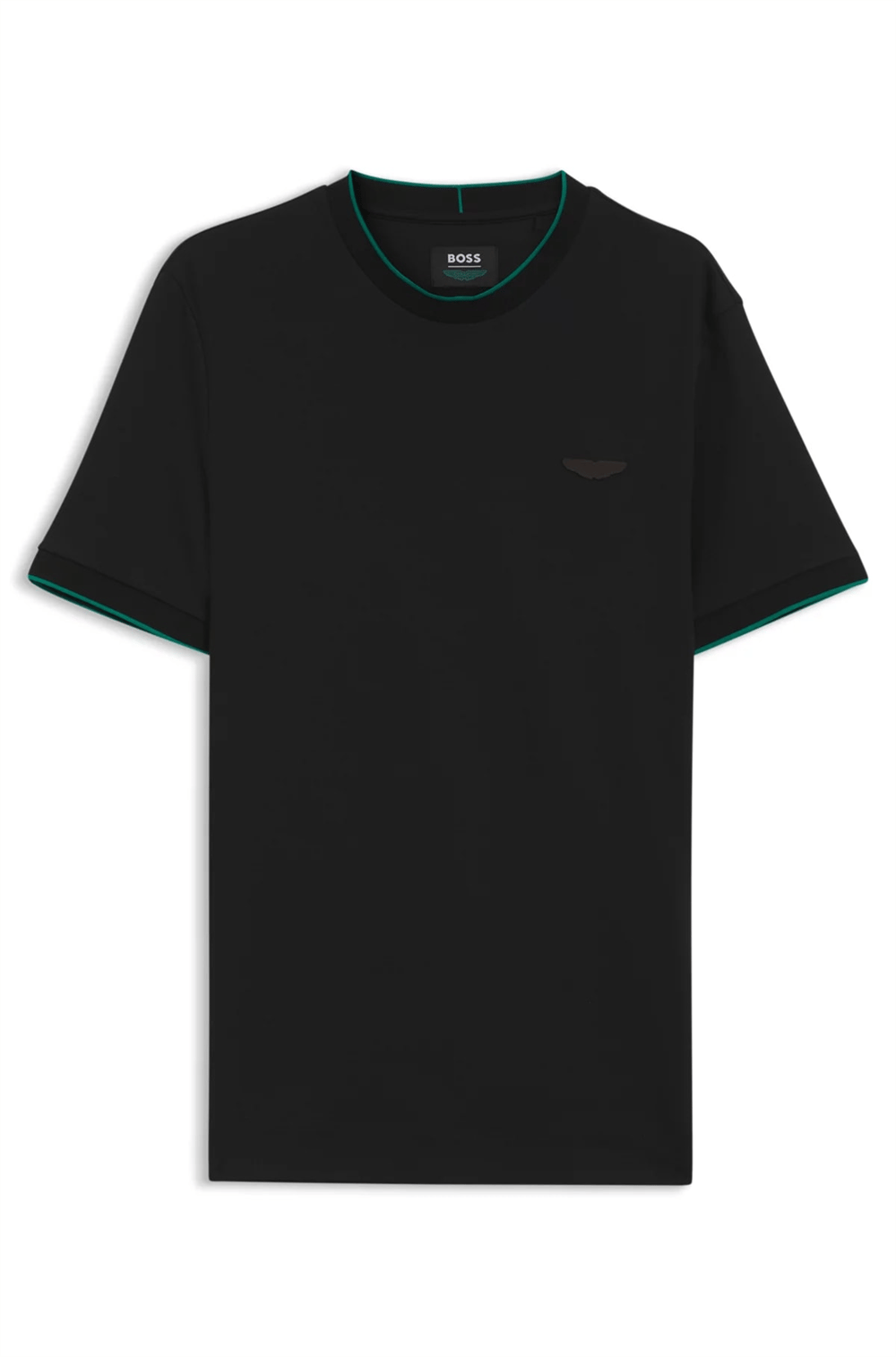 BOSS C Thompson 80 Am Erkek Bisiklet Yaka T-Shirt Siyah