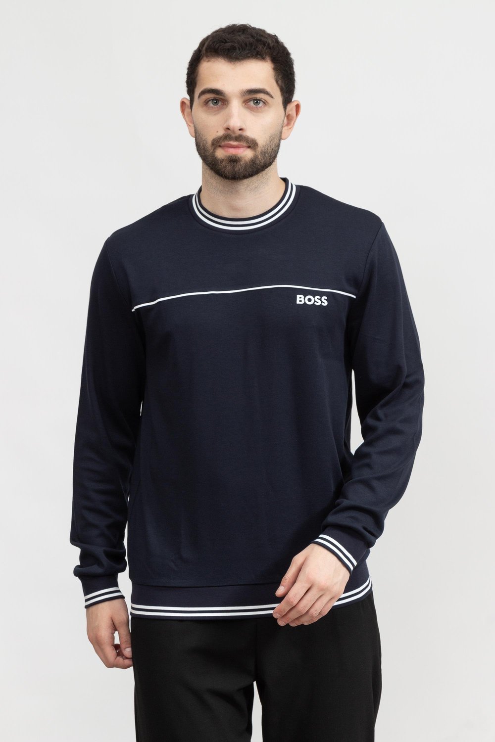 Boss Core Erkek Bisiklet Yaka Sweatshirt