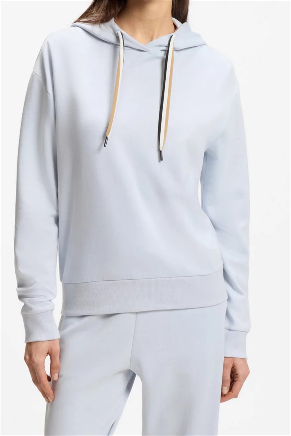 Boss CP Stripe Hoodie Kadın Kapüşonlu Sweatshirt