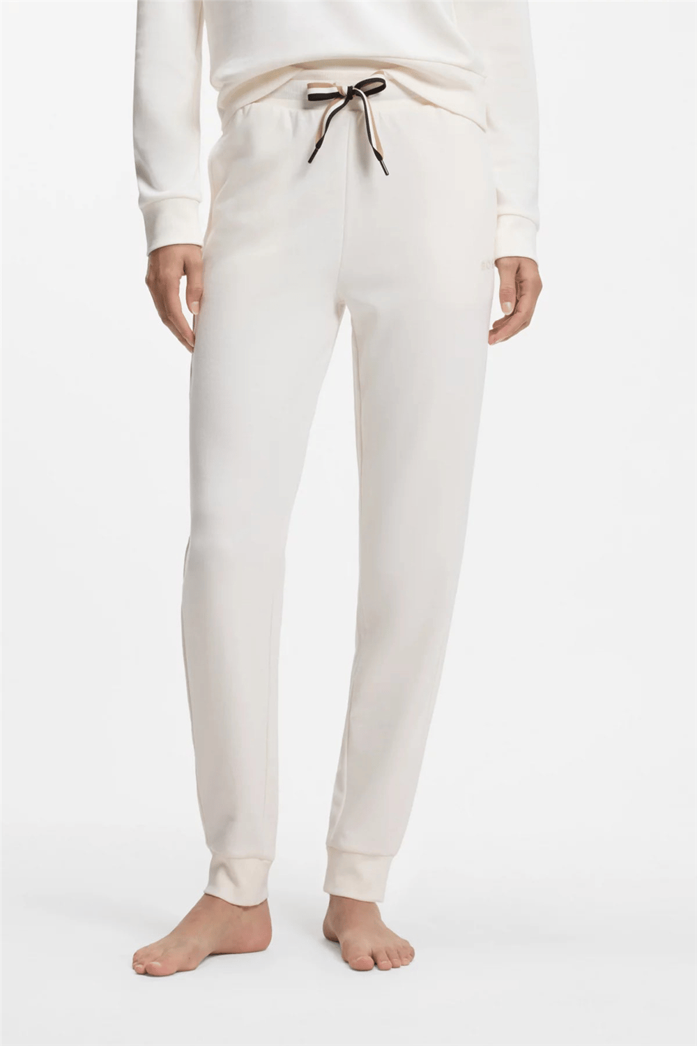 Boss CP Stripe Pants Cuff Kadın Eşofman Altı Beyaz