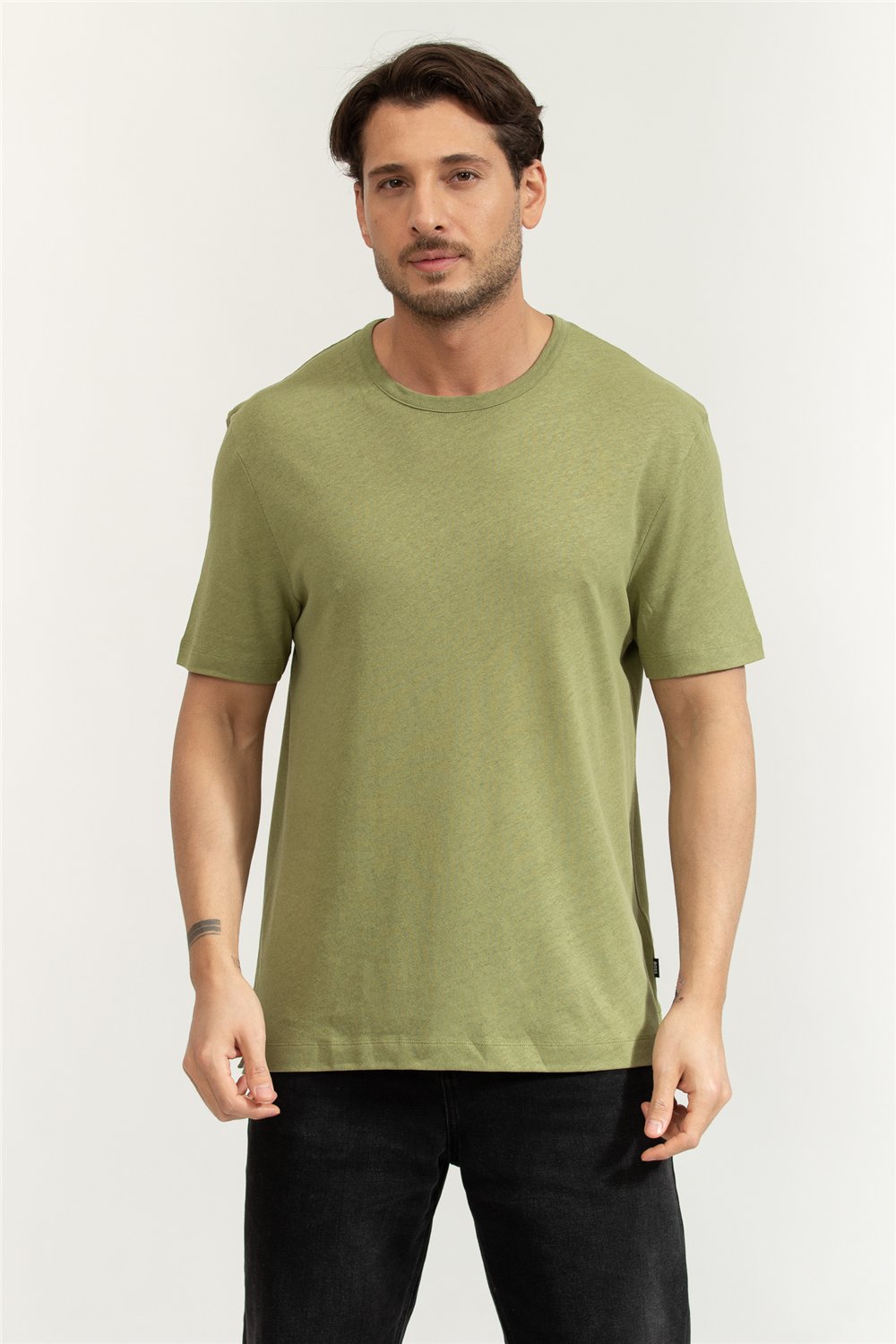 Boss Erkek Bisiklet Yaka T-Shirt