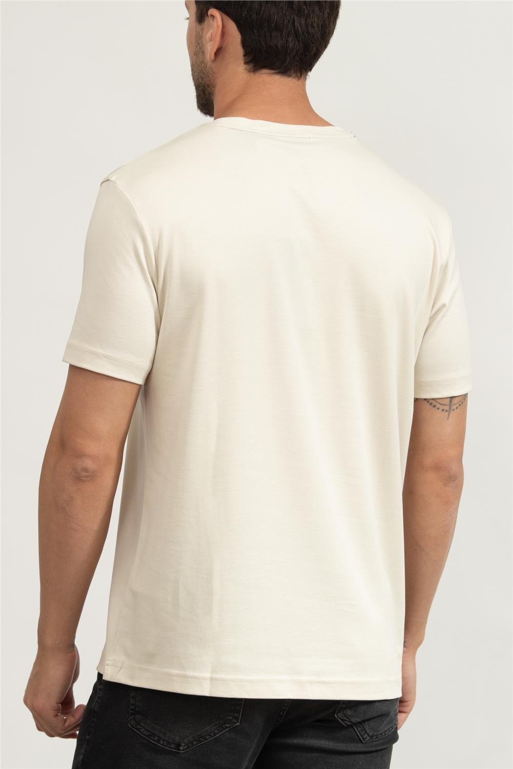 Boss Tee Logo Future Erkek Bisiklet Yaka T-Shirt