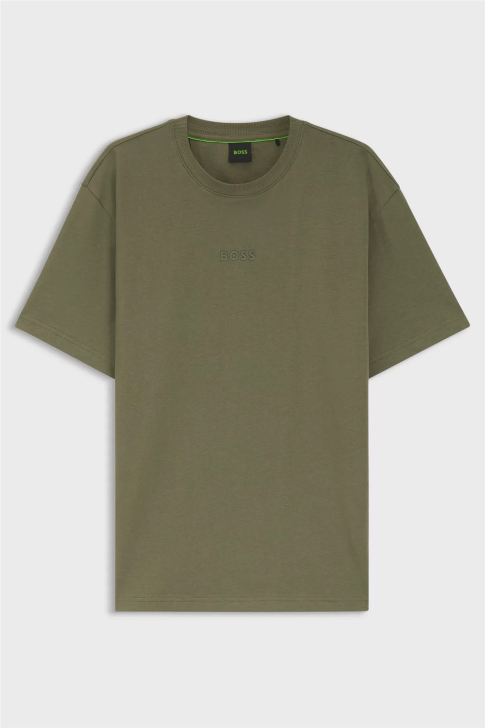 Boss Erkek Bisiklet Yaka T-Shirt Kahverengi