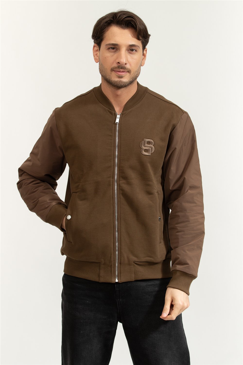 Boss Erkek Fermuarlı Sweatshirt