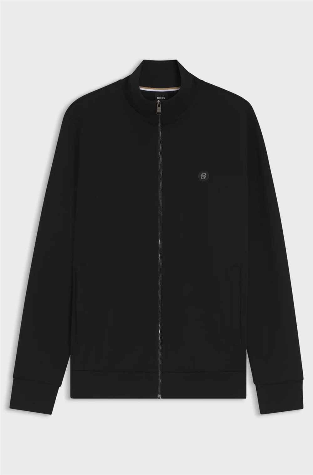 Boss Erkek Fermuarlı Sweatshirt Siyah