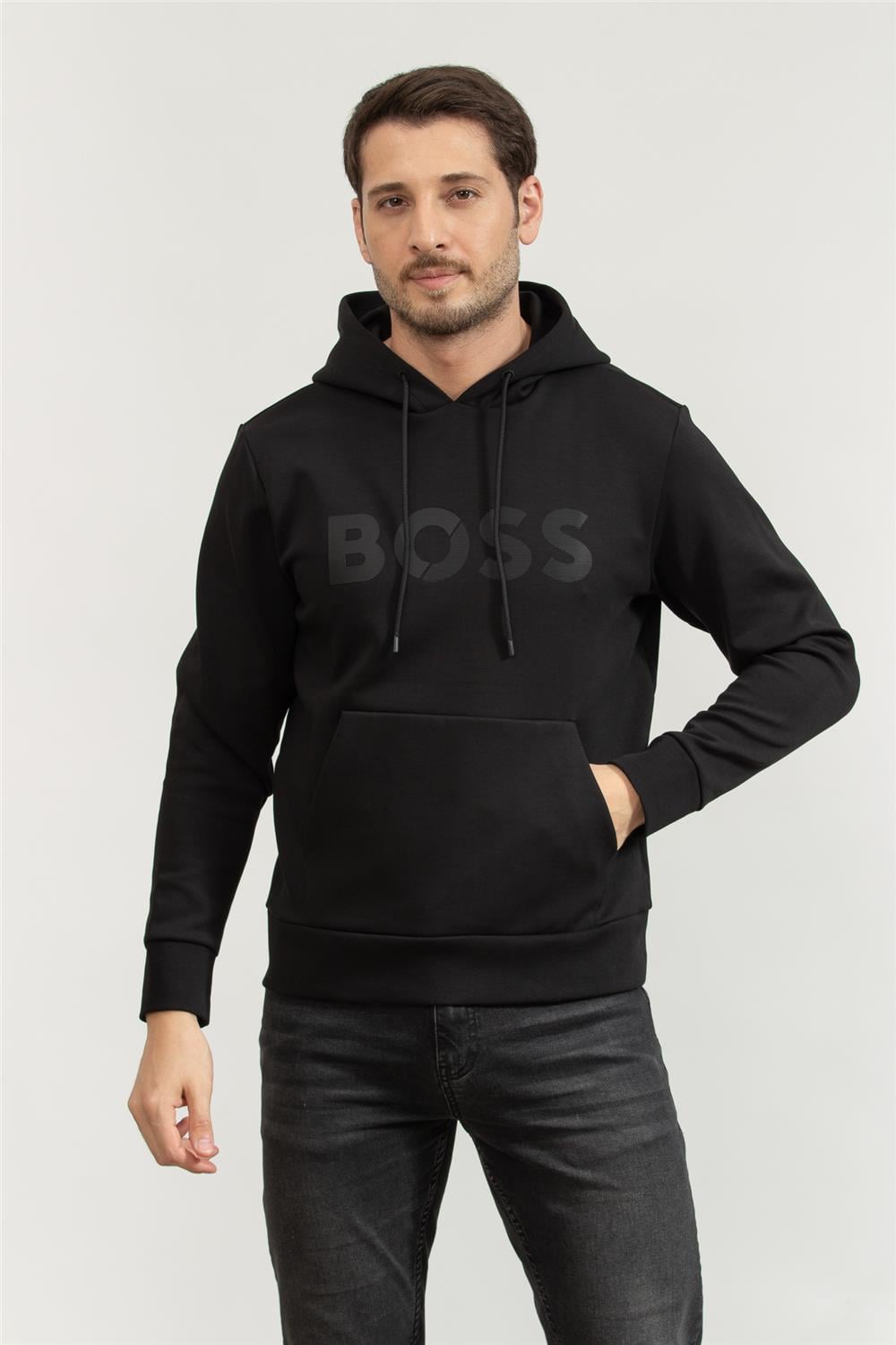 Boss Erkek Kapüşonlu Sweatshirt