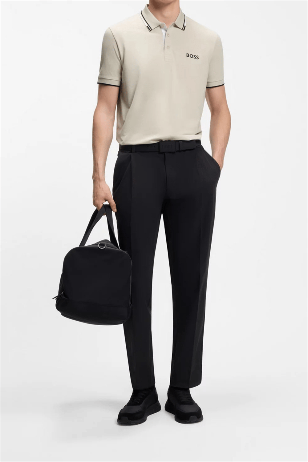 Boss Erkek Polo Yaka T-Shirt Bej