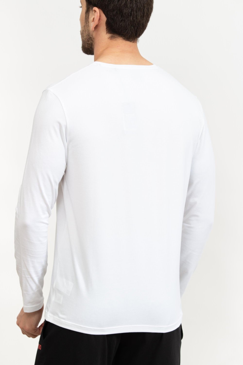Boss Erkek Uzun Kollu T-Shirt Beyaz