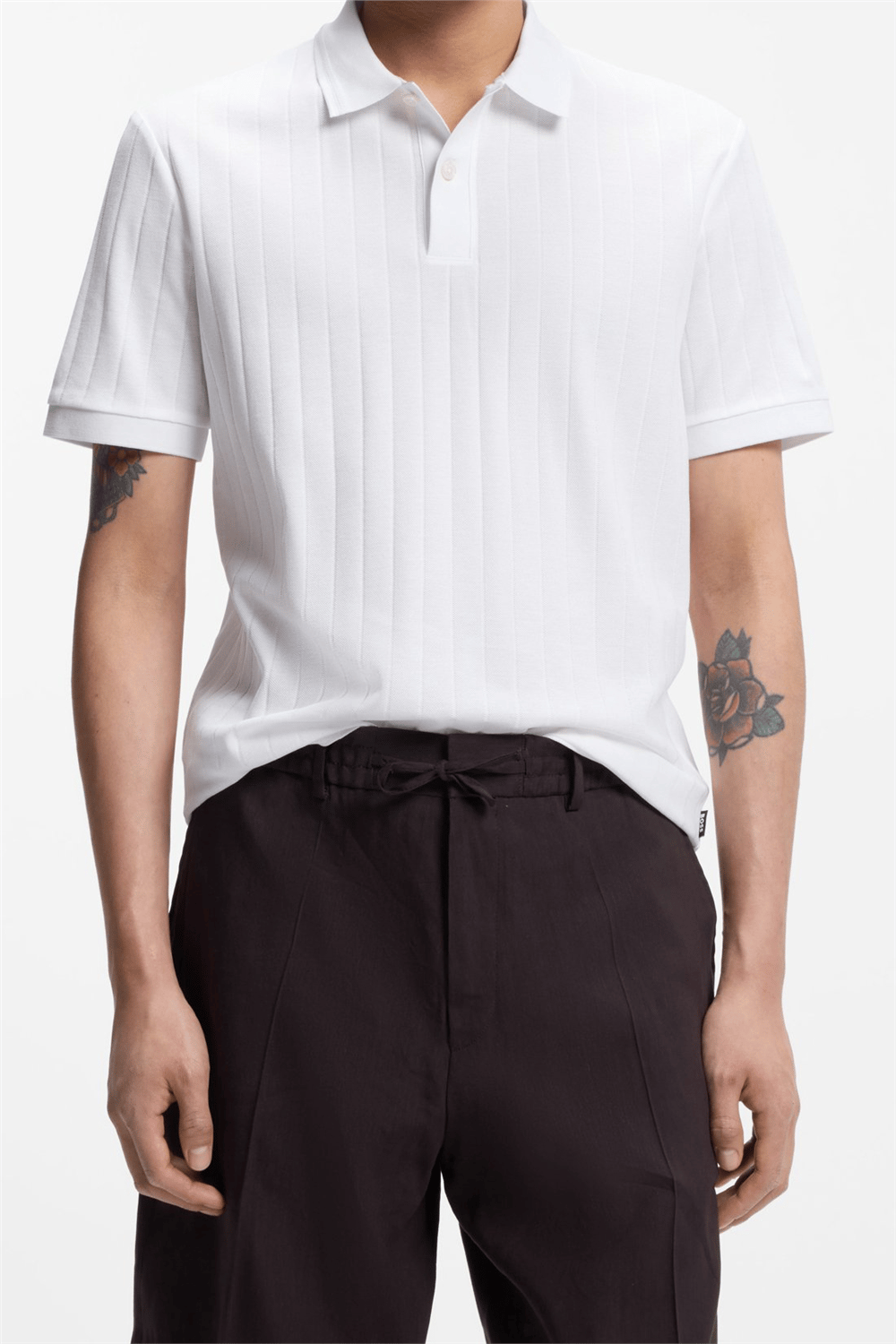 Boss H Parlay 236 Erkek Polo Yaka T-Shirt Beyaz