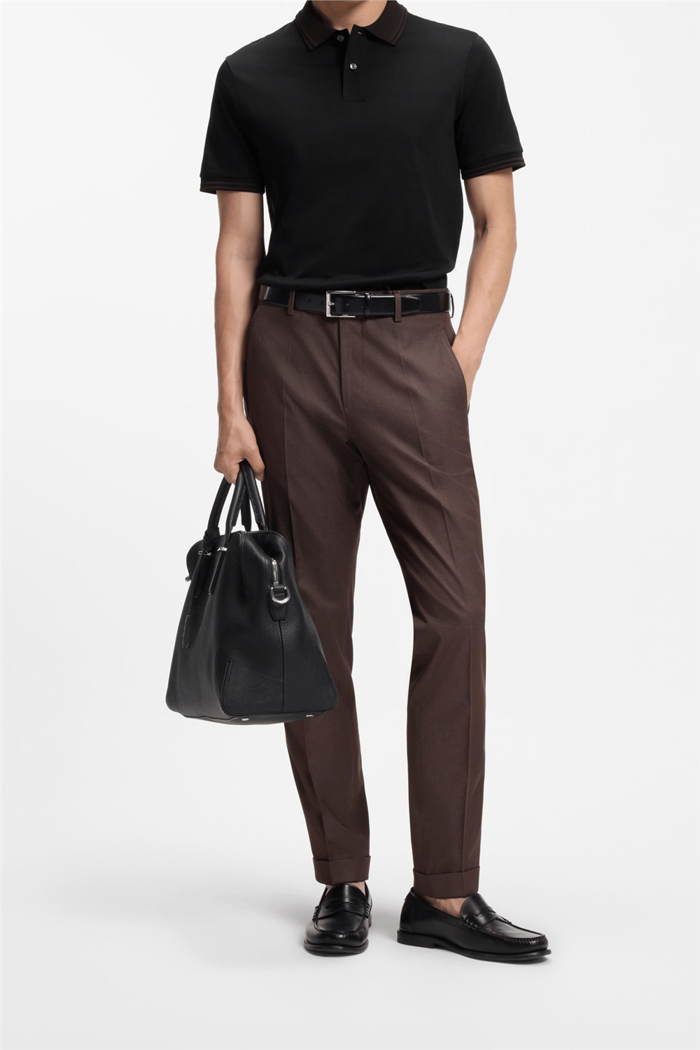 Boss H Phillipson 238 Erkek Polo Yaka T-Shirt Siyah