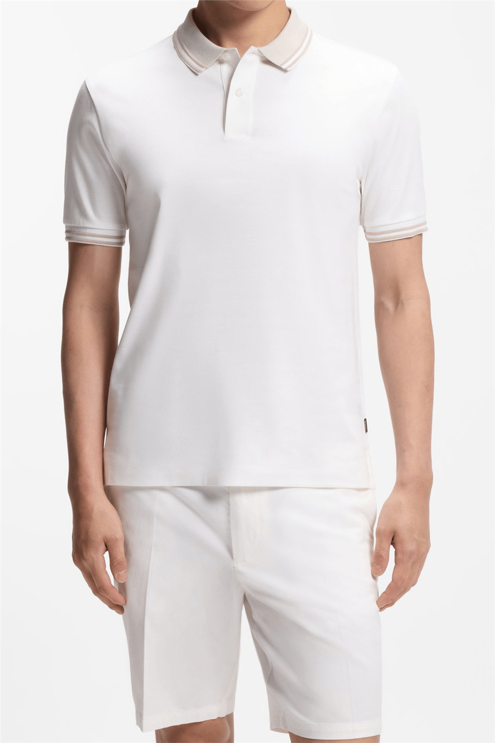 Boss H Phillipson 238 Erkek Polo Yaka T-Shirt Beyaz