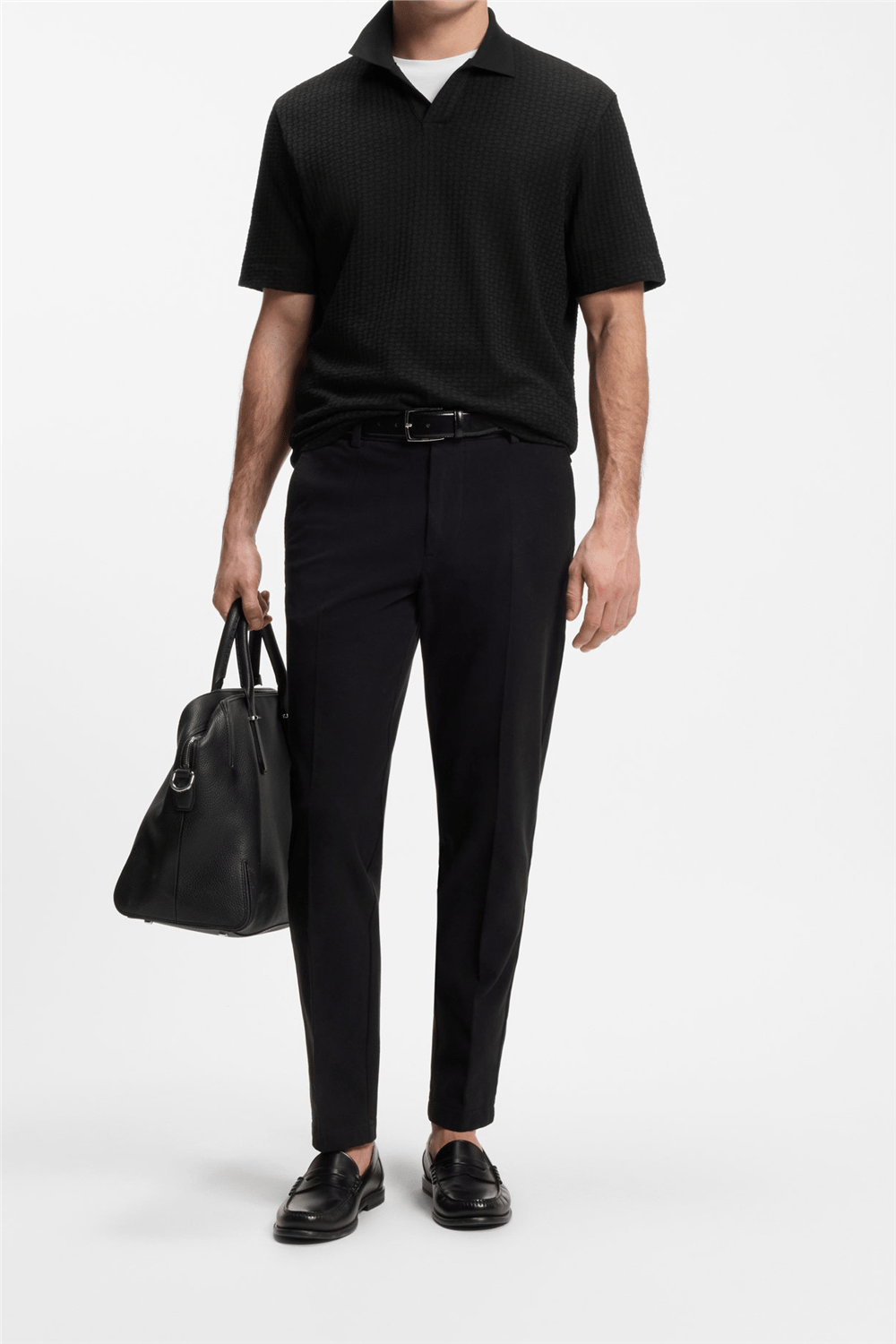 Boss H Pye 251 Erkek Polo Yaka T-Shirt Siyah