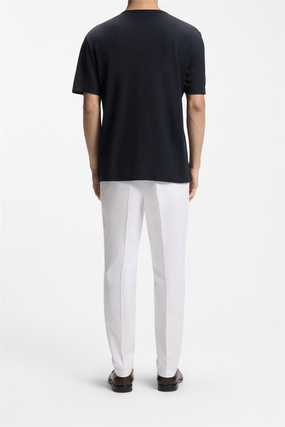 Boss H Taut 235 Erkek Bisiklet Yaka T-Shirt Mavi