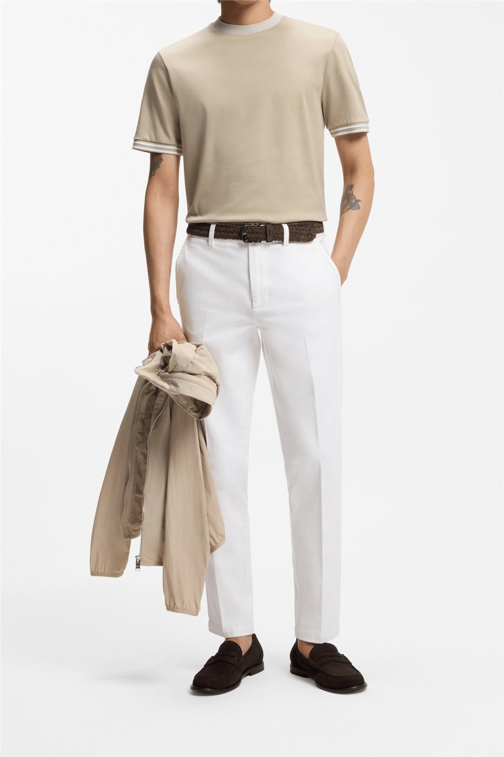 Boss H Tessler 238 Erkek Bisiklet Yaka T-Shirt