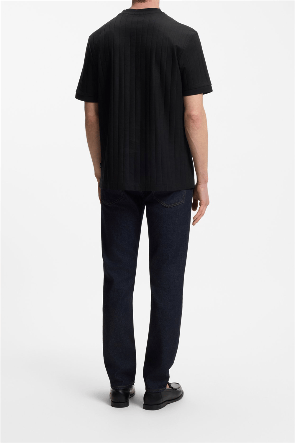 Boss H Thompson 236 Erkek Bisiklet Yaka T-Shirt Siyah
