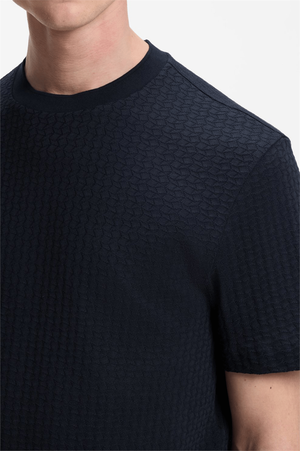 Boss H Thompson 251 Erkek Bisiklet Yaka T-Shirt Mavi
