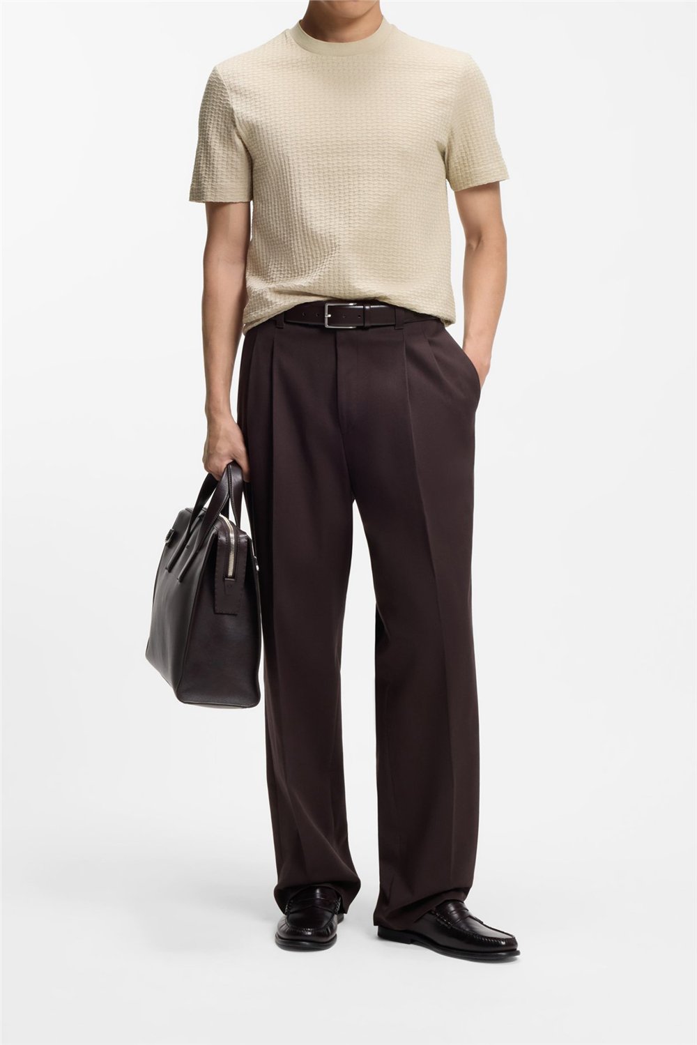 Boss H Thompson 251 Erkek Bisiklet Yaka T-Shirt