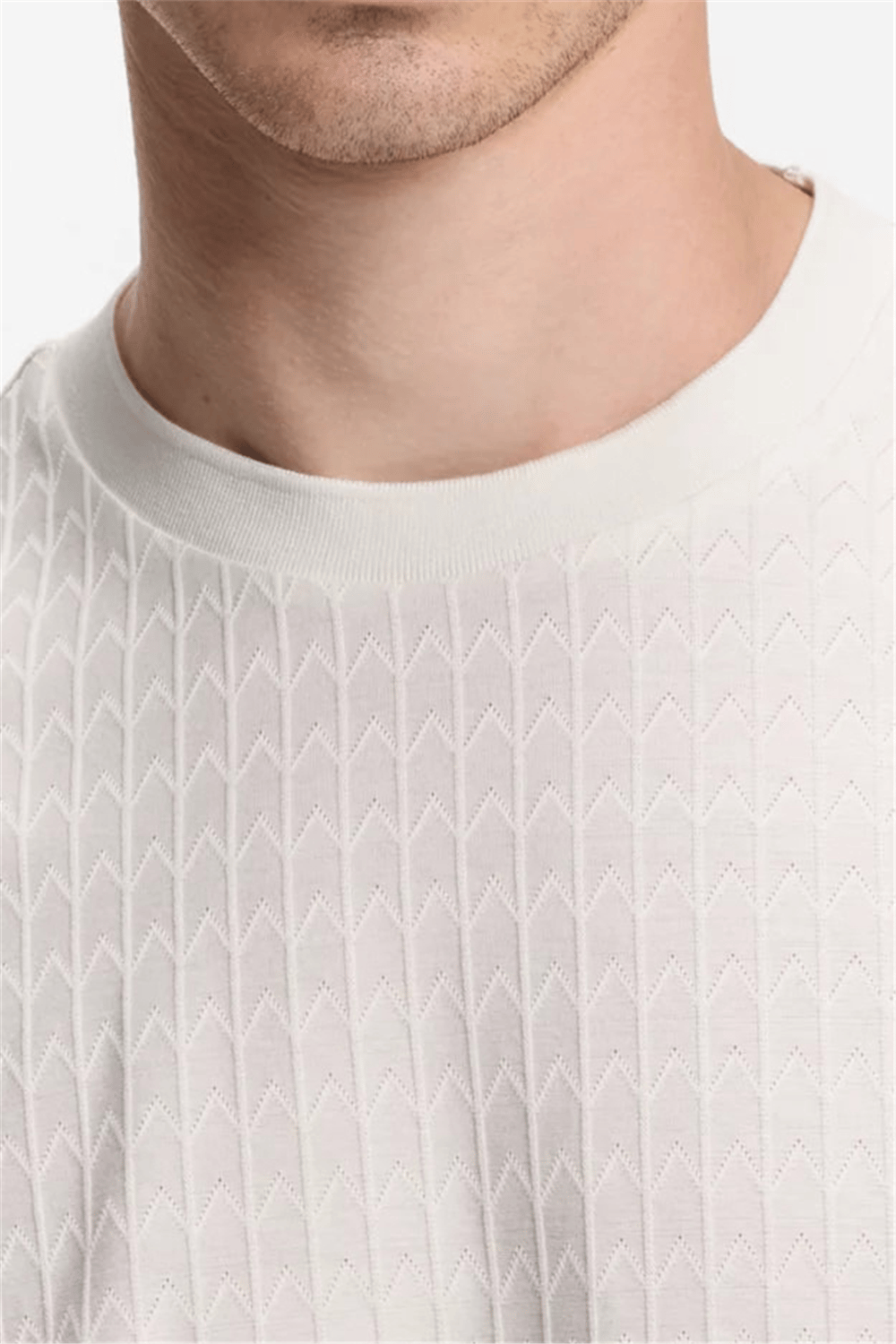 BOSS H Thompson 321 Erkek Bisiklet Yaka T-Shirt Beyaz