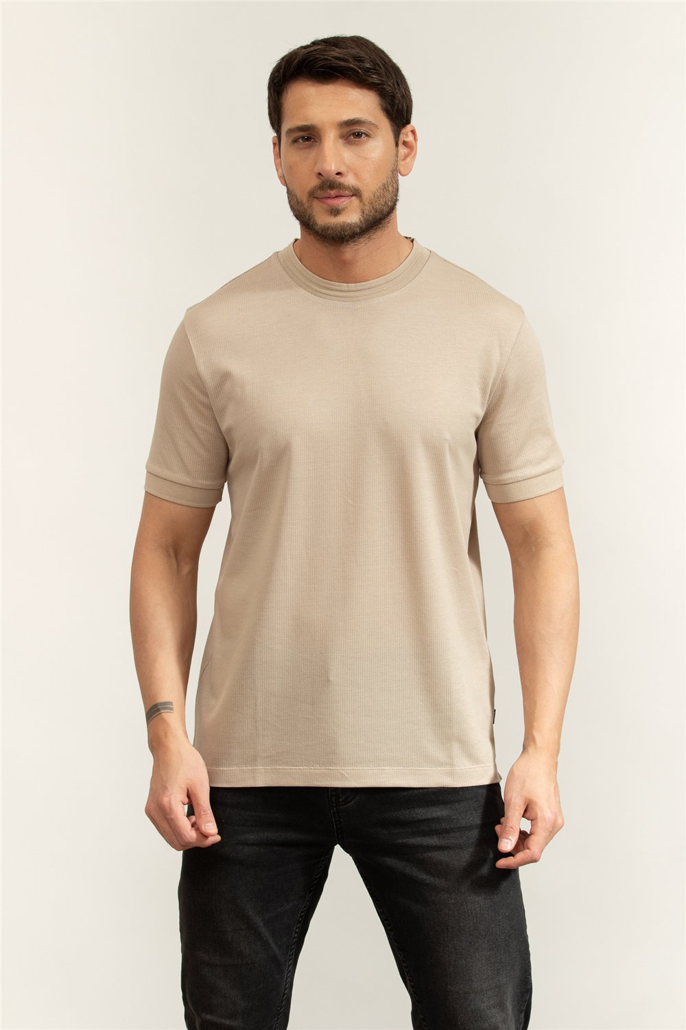 BOSS H Thompson 70 Erkek Bisiklet Yaka T-Shirt