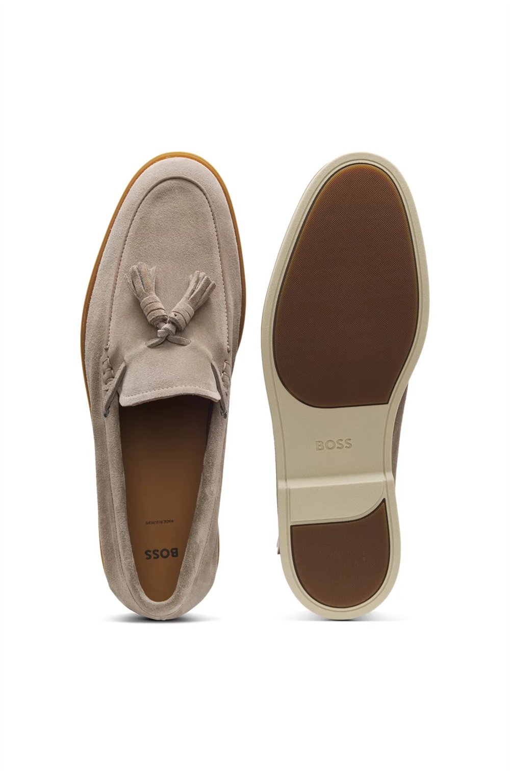 BOSS Hedley Loaf Sdts Erkek Loafer Bej