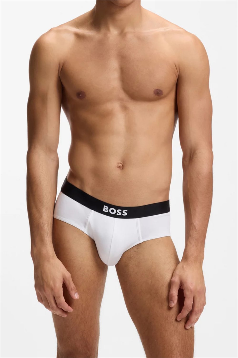 BOSS Hipbr 3P Boss One Erkek 3lü Boxer Beyaz