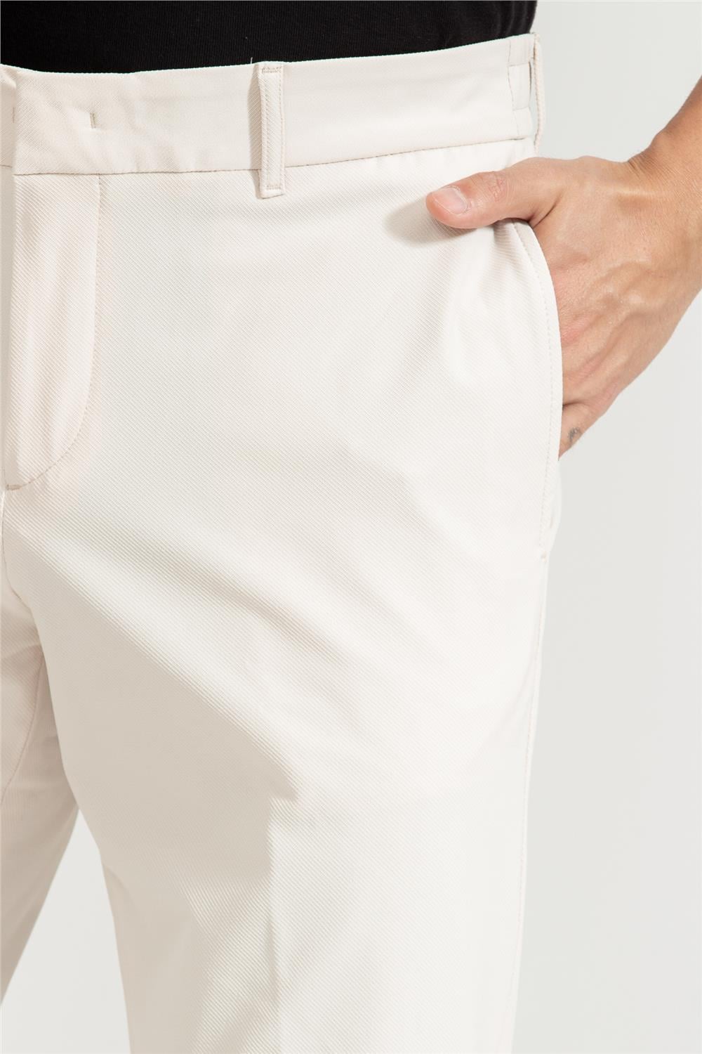 BOSS P-Genius-WG-PK-253F Erkek Pantolon Beyaz