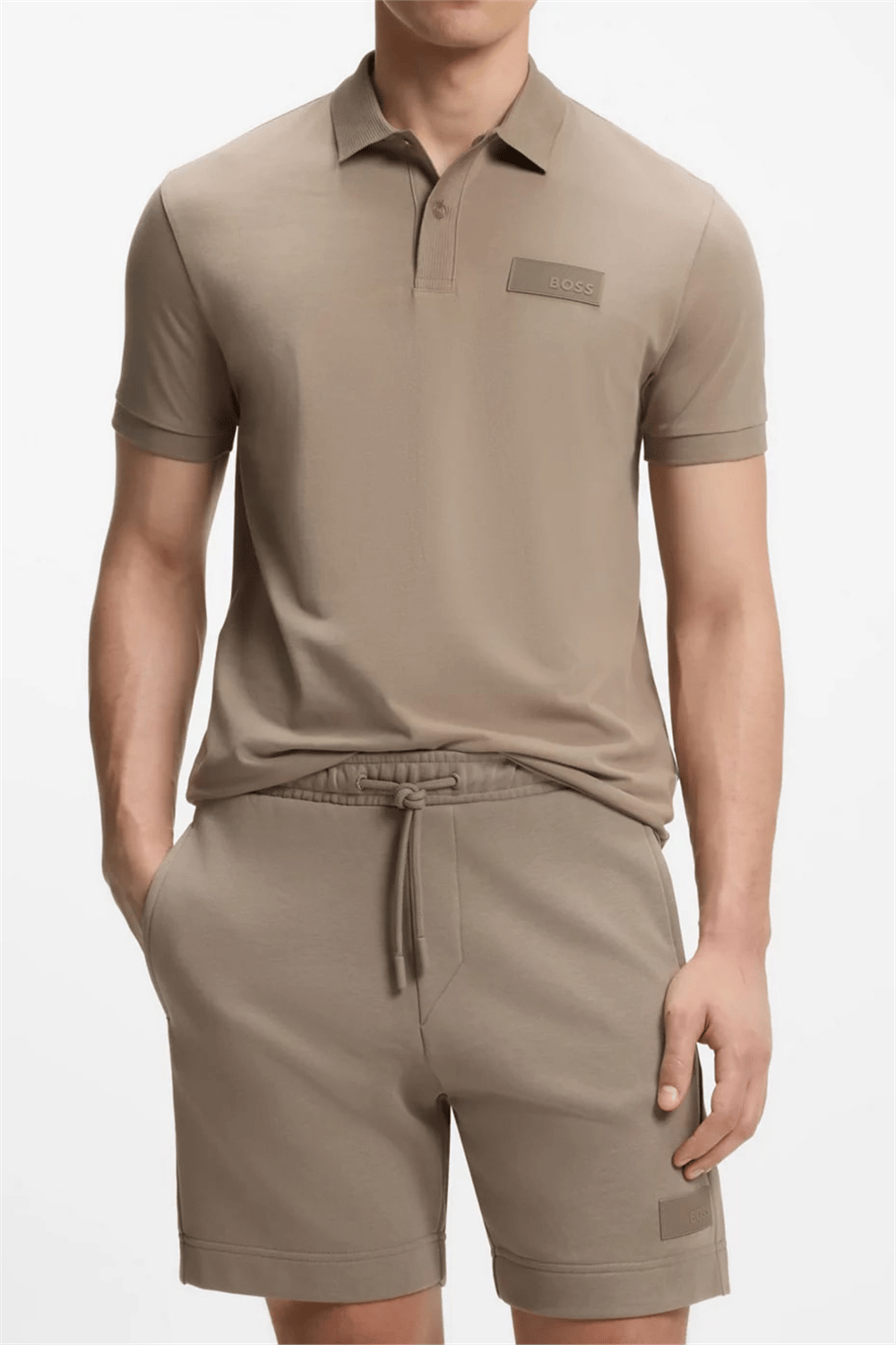 BOSS Paddy Structure Erkek Polo Yaka T-Shirt Yeşil