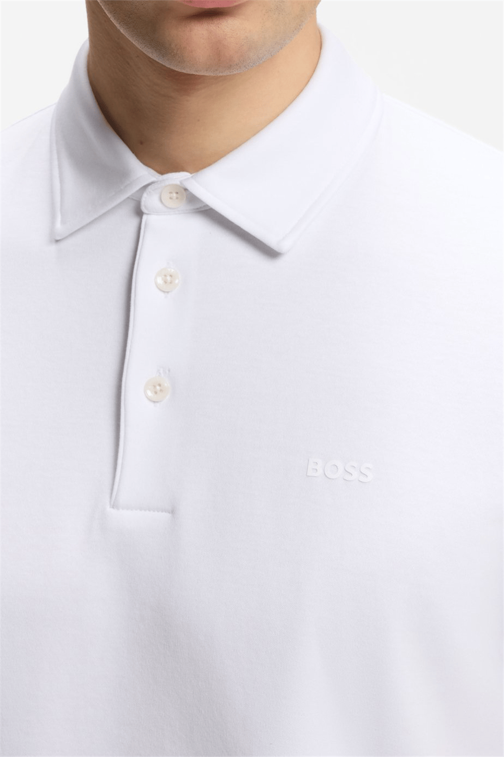 Boss Palosh Erkek Polo Yaka T-Shirt Beyaz