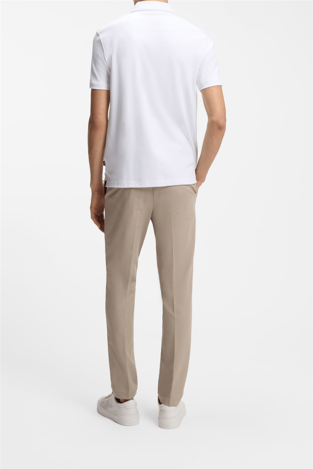 Boss Palosh Erkek Polo Yaka T-Shirt Beyaz