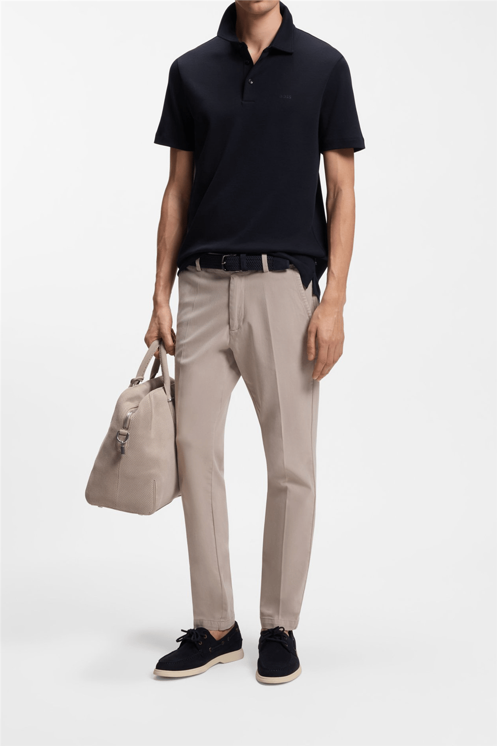 Boss Palosh Erkek Polo Yaka T-Shirt Mavi