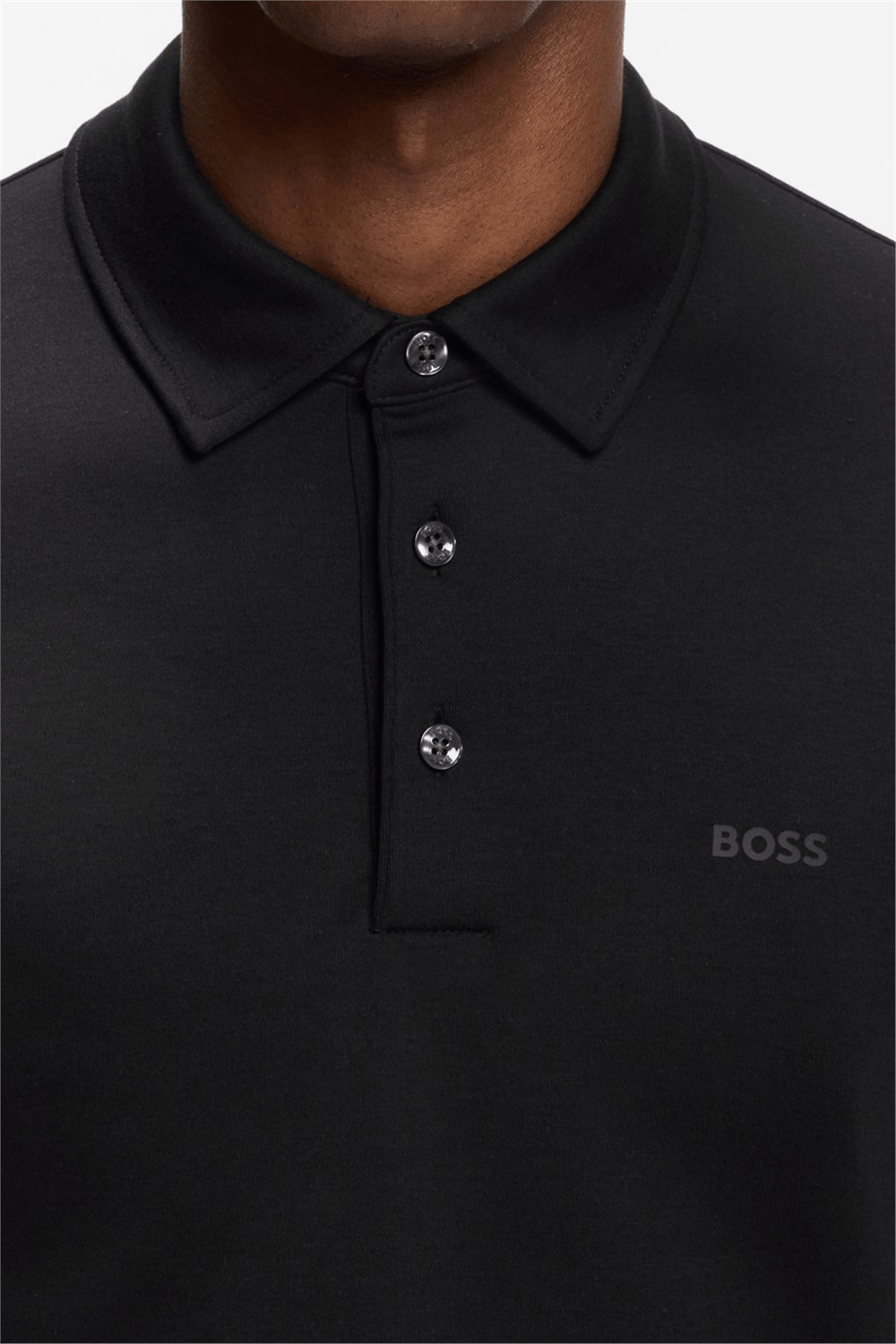 Boss Palosh Erkek Polo Yaka T-Shirt Siyah