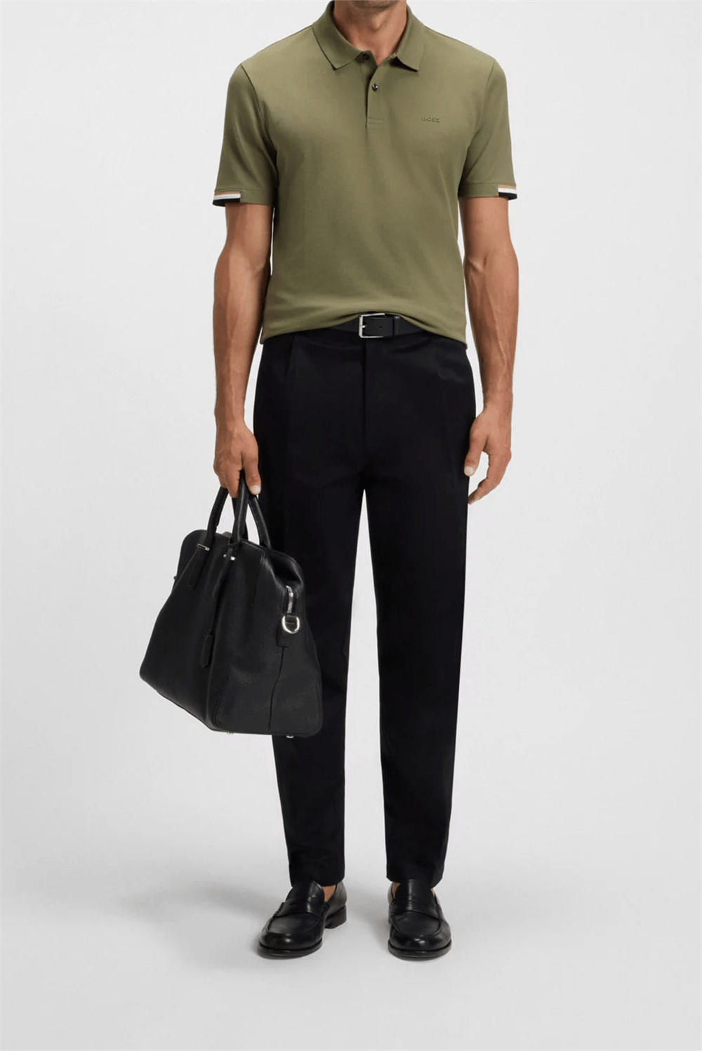 Boss Parlay Erkek Polo Yaka T-Shirt Yeşil