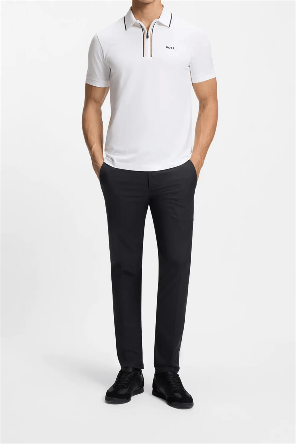 BOSS Philix GOC Erkek Polo Yaka T-Shirt Beyaz