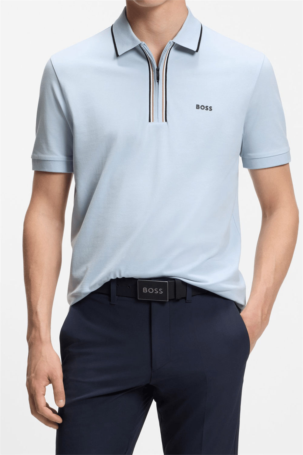 BOSS Philix GOC Erkek Polo Yaka T-Shirt Mavi
