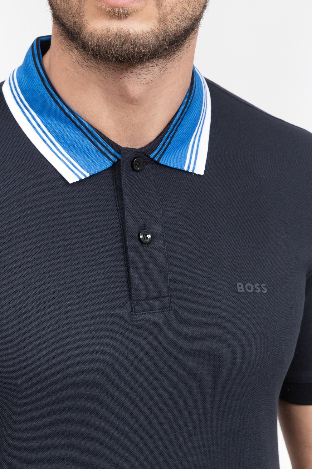 Boss Phillipson Erkek Polo Yaka T-Shirt Mavi