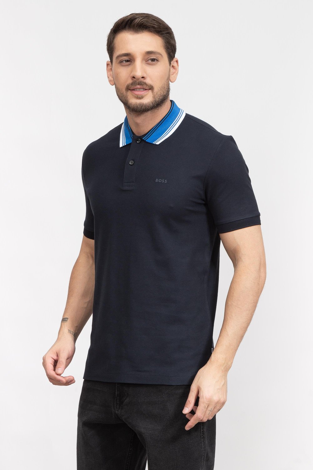 Boss Phillipson Erkek Polo Yaka T-Shirt Mavi