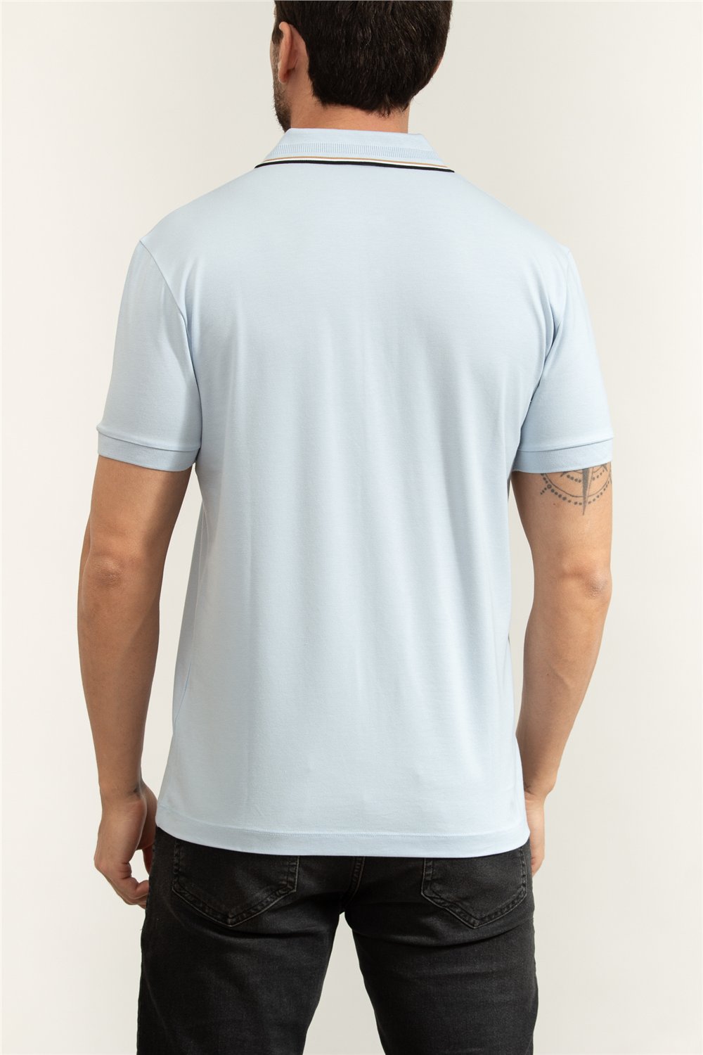 Boss Pl Goc Birdie Paule Erkek Polo Yaka T-Shirt Mavi