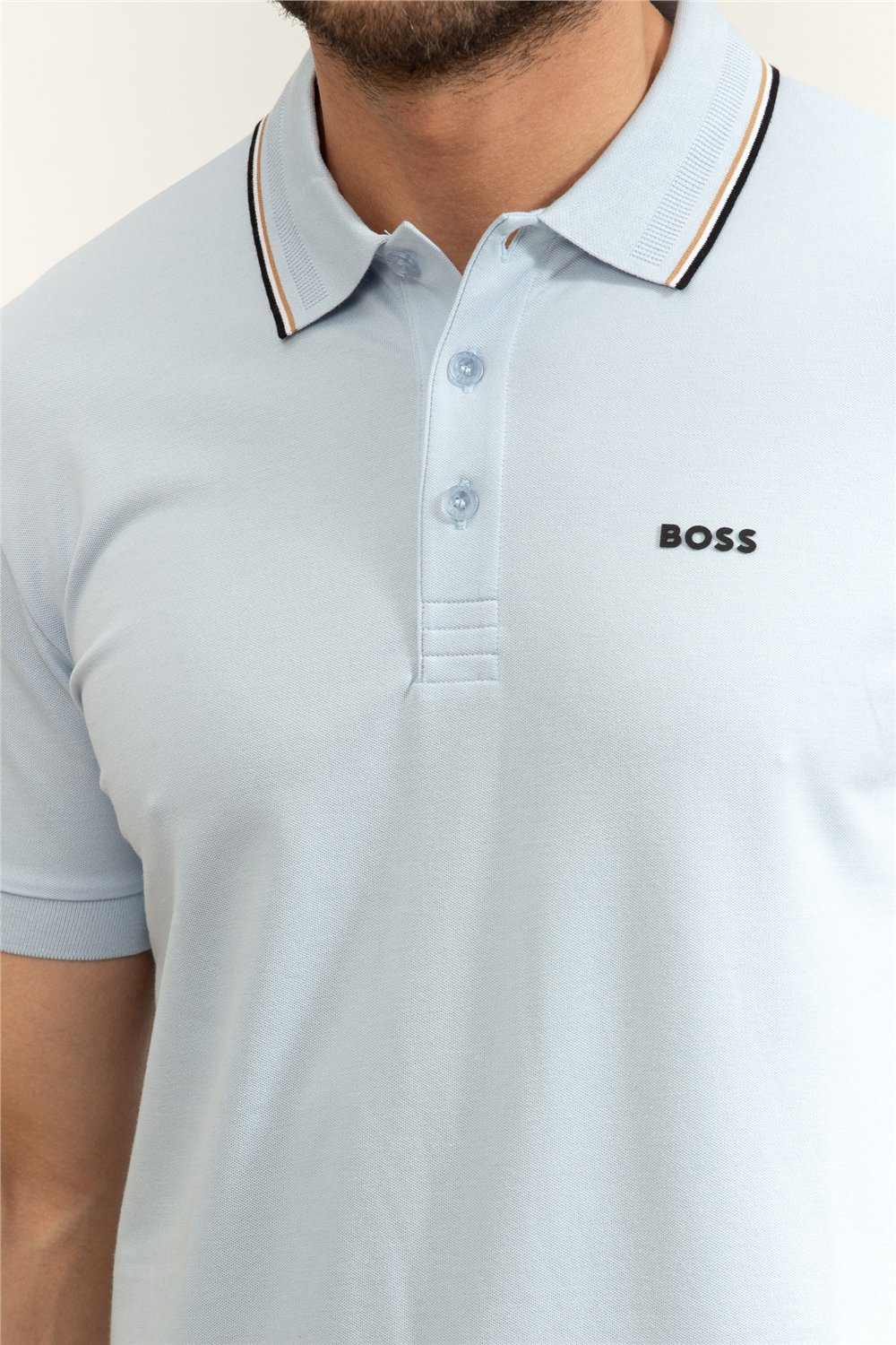Boss Pl Goc Birdie Paule Erkek Polo Yaka T-Shirt Mavi