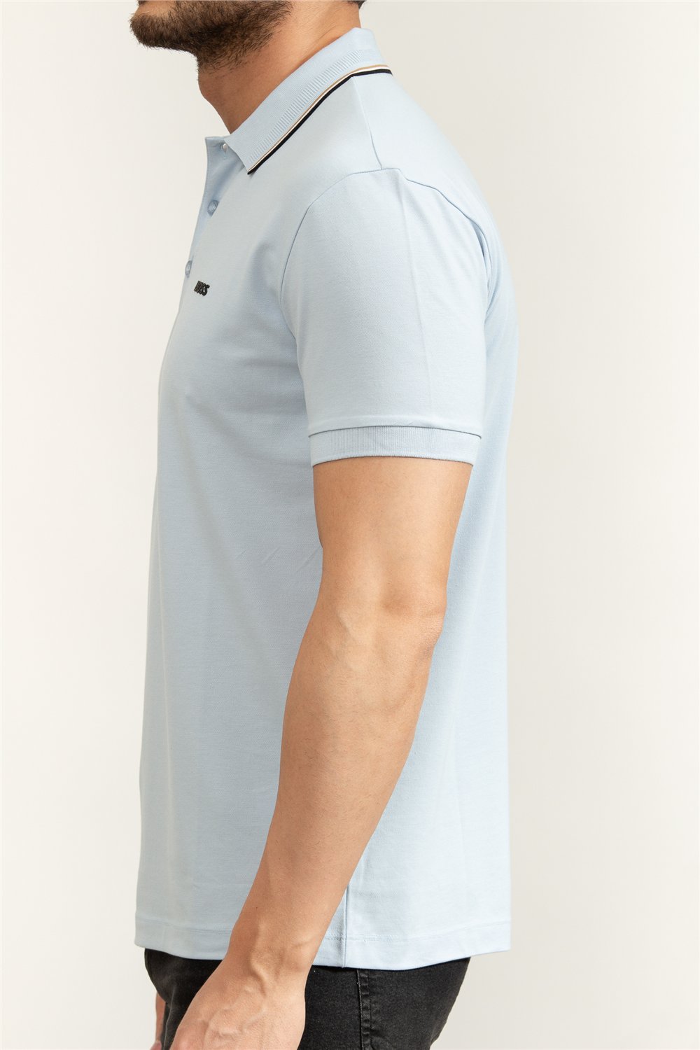 Boss Pl Goc Birdie Paule Erkek Polo Yaka T-Shirt Mavi