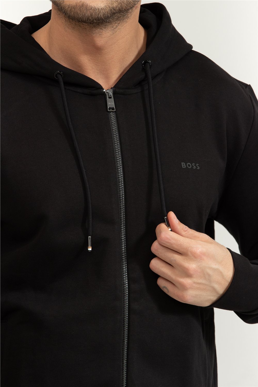 Boss Seeger Erkek Fermuarlı Sweatshirt