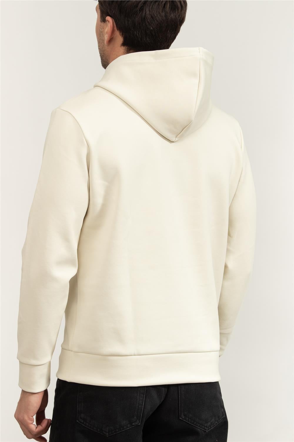 Boss Soody Zone Erkek Bisiklet Yaka Sweatshirtshirt Beyaz