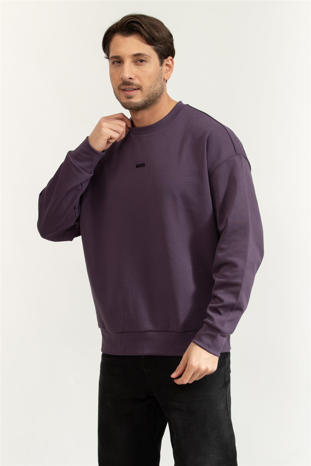 Boss Stenson Erkek Bisiklet Yaka Sweatshirtshirt