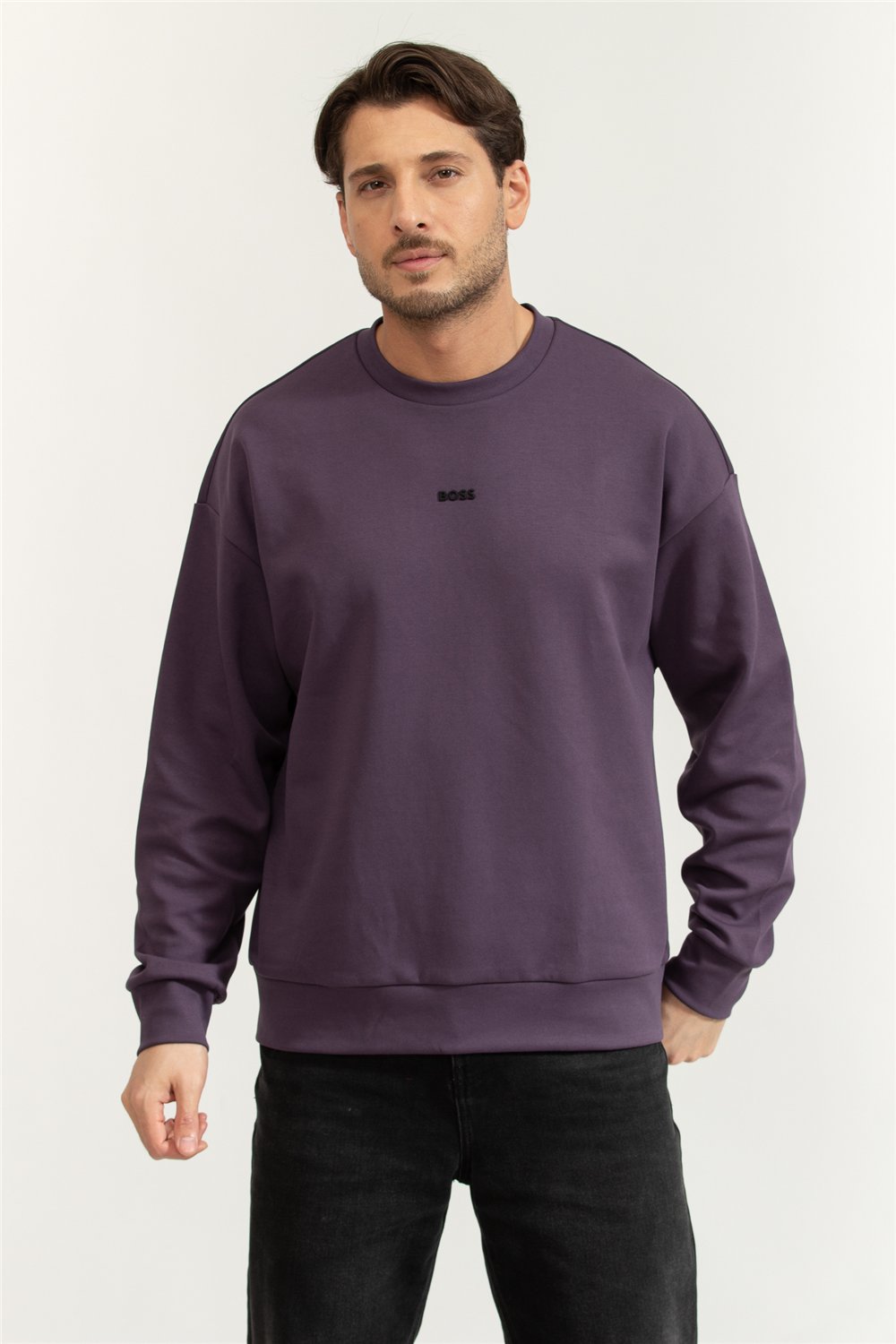 Boss Stenson Erkek Bisiklet Yaka Sweatshirtshirt