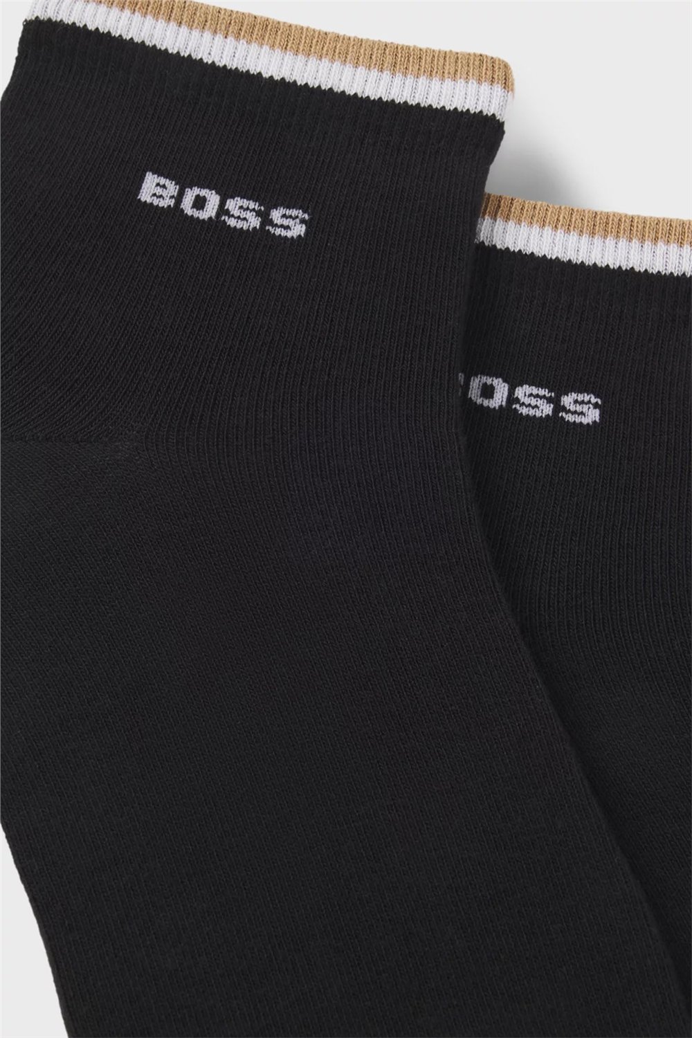 Boss Stripe Erkek 2li Çorap Siyah