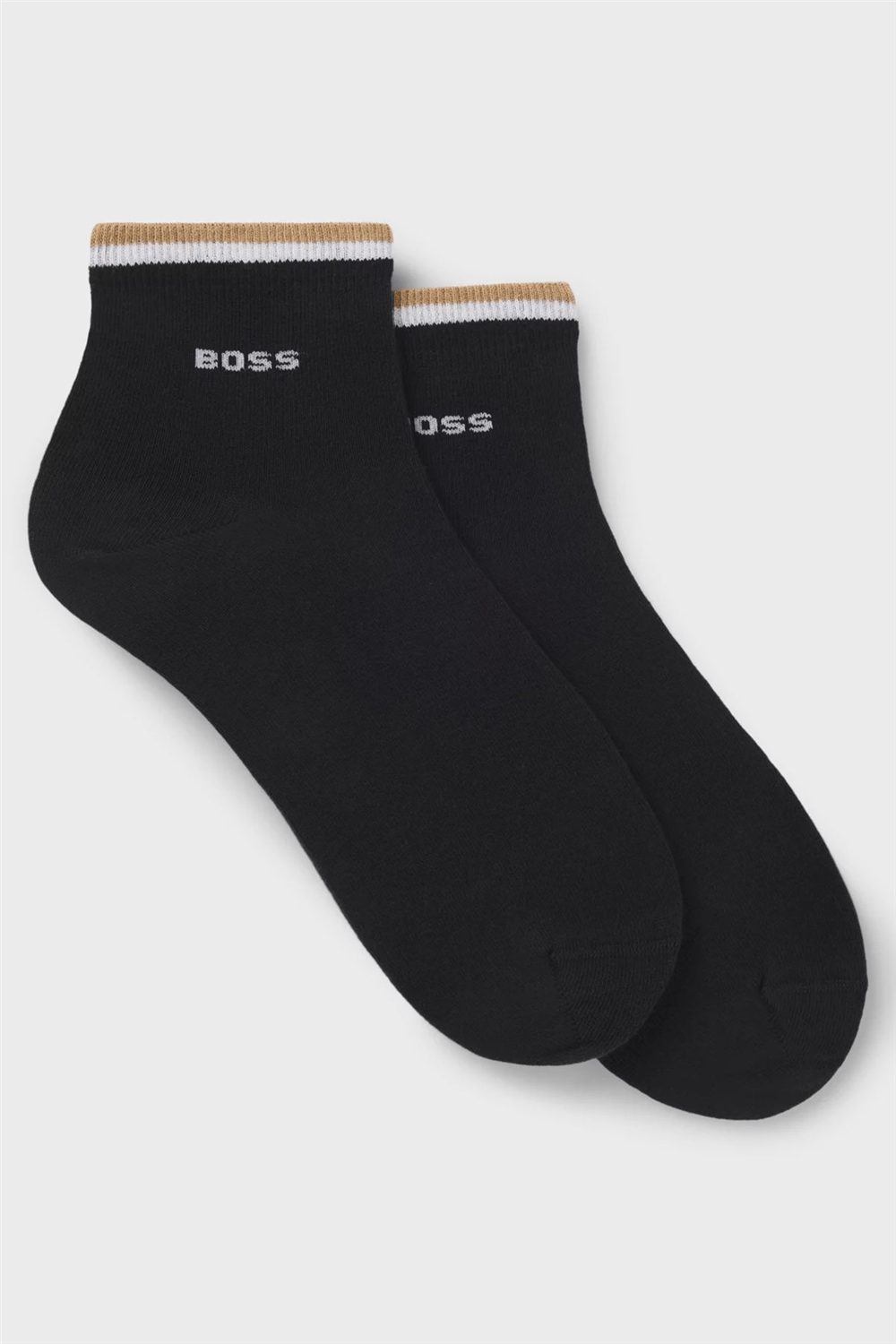 Boss Stripe Erkek 2li Çorap Siyah
