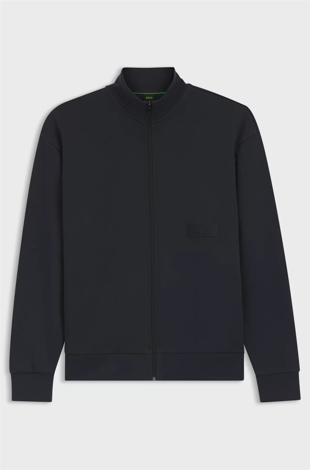 BOSS Sw Collar Full Zip Erkek Fermuarlı Sweatshirt Mavi