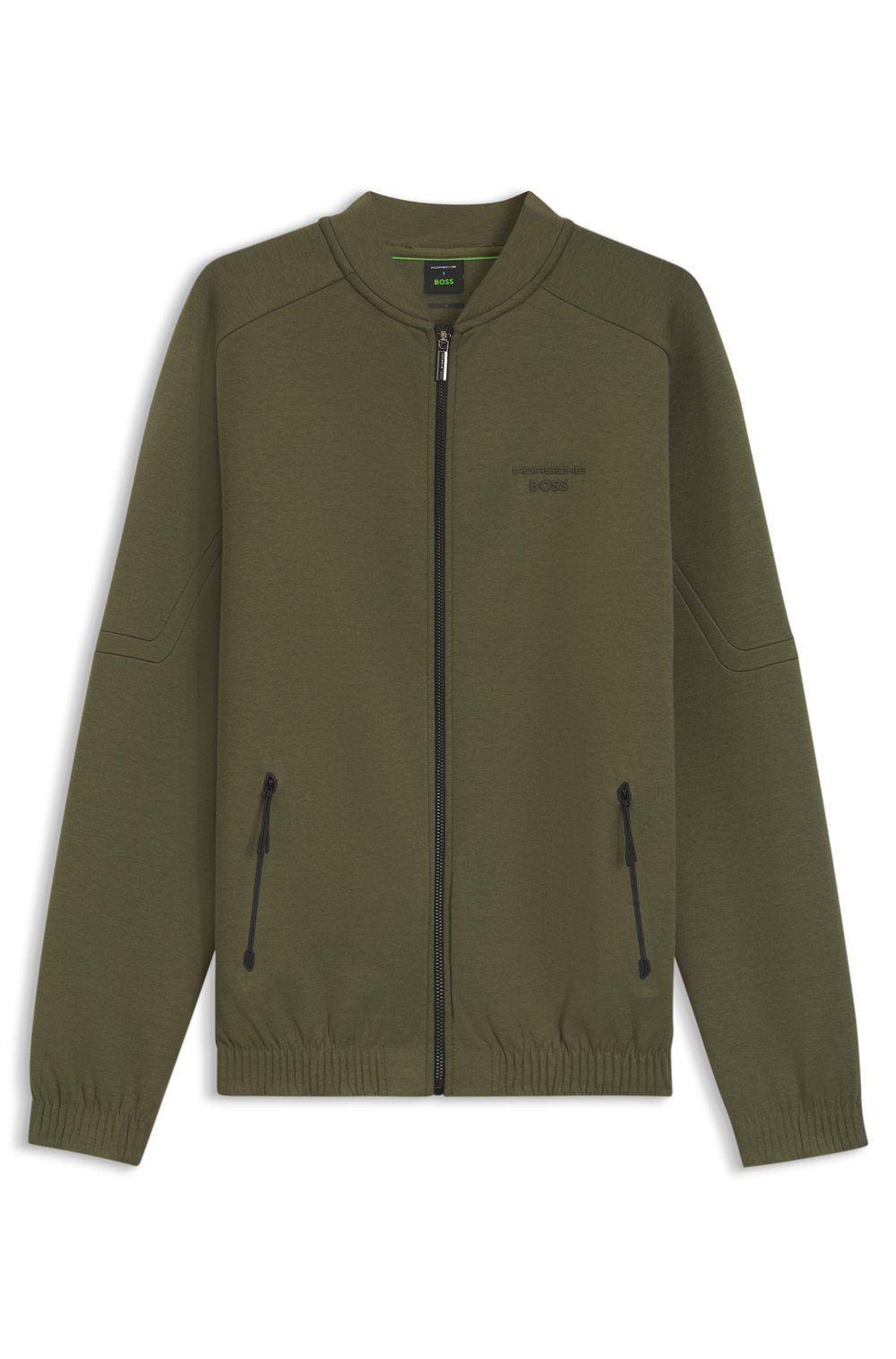 Boss Sw Ps Spirit70 Bo Erkek Fermuarlı Sweatshirt Yeşil